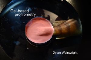 Our first picture shows the peduncle and tail of a yellow perch (Perca flavescens) being pressed into a gel. We use a gel-based profilometry system manufactured by GelSight Inc. (http://www.gelsight.com/). Image: Dylan Wainwright. Want to find out more about my research?