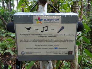 customised Solo recorders deployed in Madagascar to quantify bird diversity in vanilla farms © Dominic Martin.