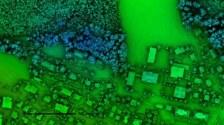 An example of how to couple information on compositional properties of the landscape by optical data together with structural (3D) properties by laser scanning LiDAR data