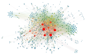 Social network visualization. Photo by Martin Grandjean CC-SA.