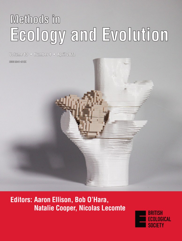 April cover of Methods in Ecology and Evolution.